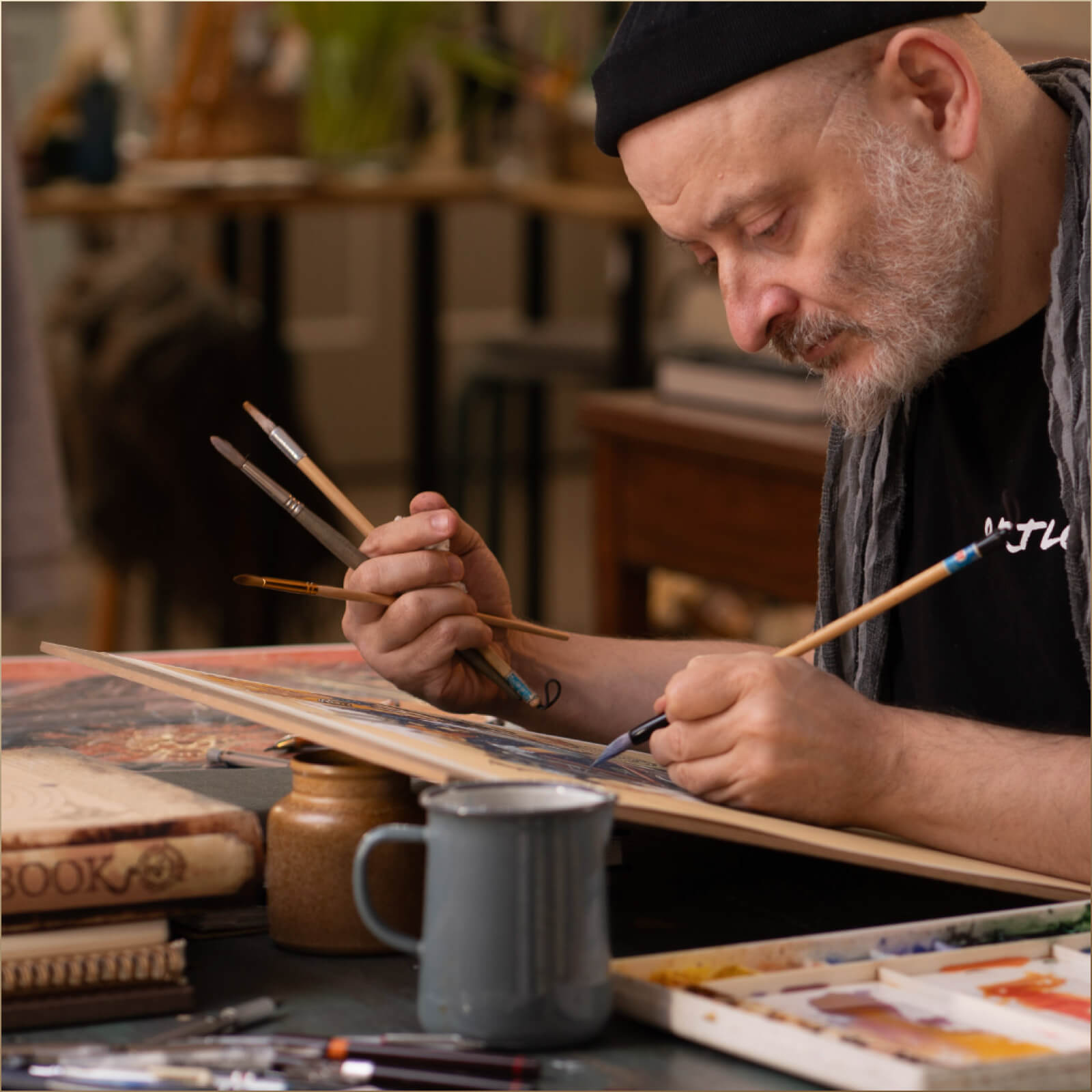 Illustrated by hand
