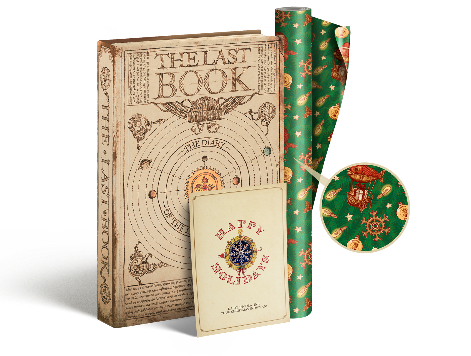 Christmas Set: The Last Book, The Postcard & Wrapping paper image #1