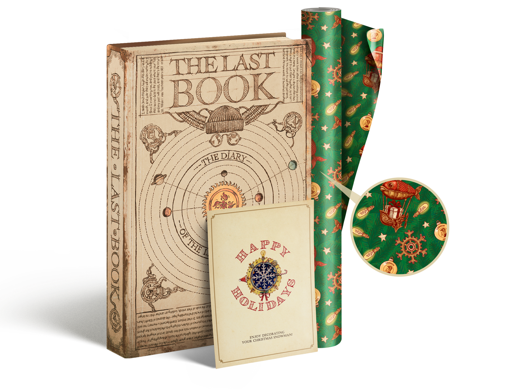 Christmas Set: The Last Book, The Postcard & Wrapping paper image #1